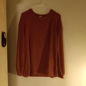 Womens large pumpkin orange sweater. Brand is Wiholl. Worn only about 2-3 times